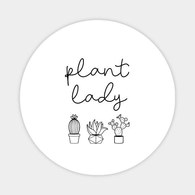 Plant lady Magnet by LemonBox